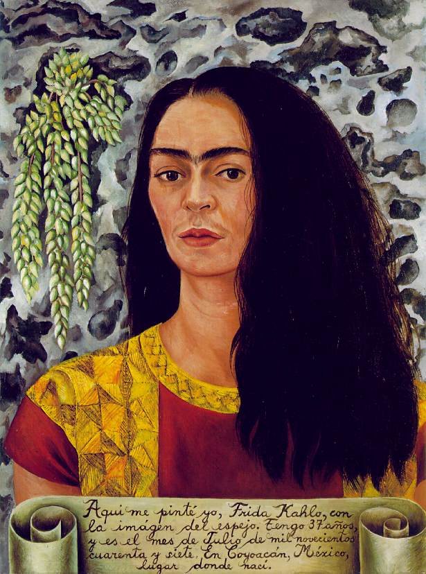 Frida Kahlo Self Portrait with Loose Hair